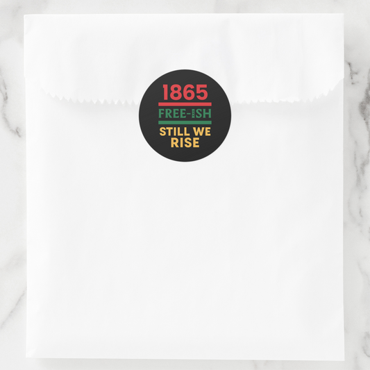 Juneteenth Round Stickers