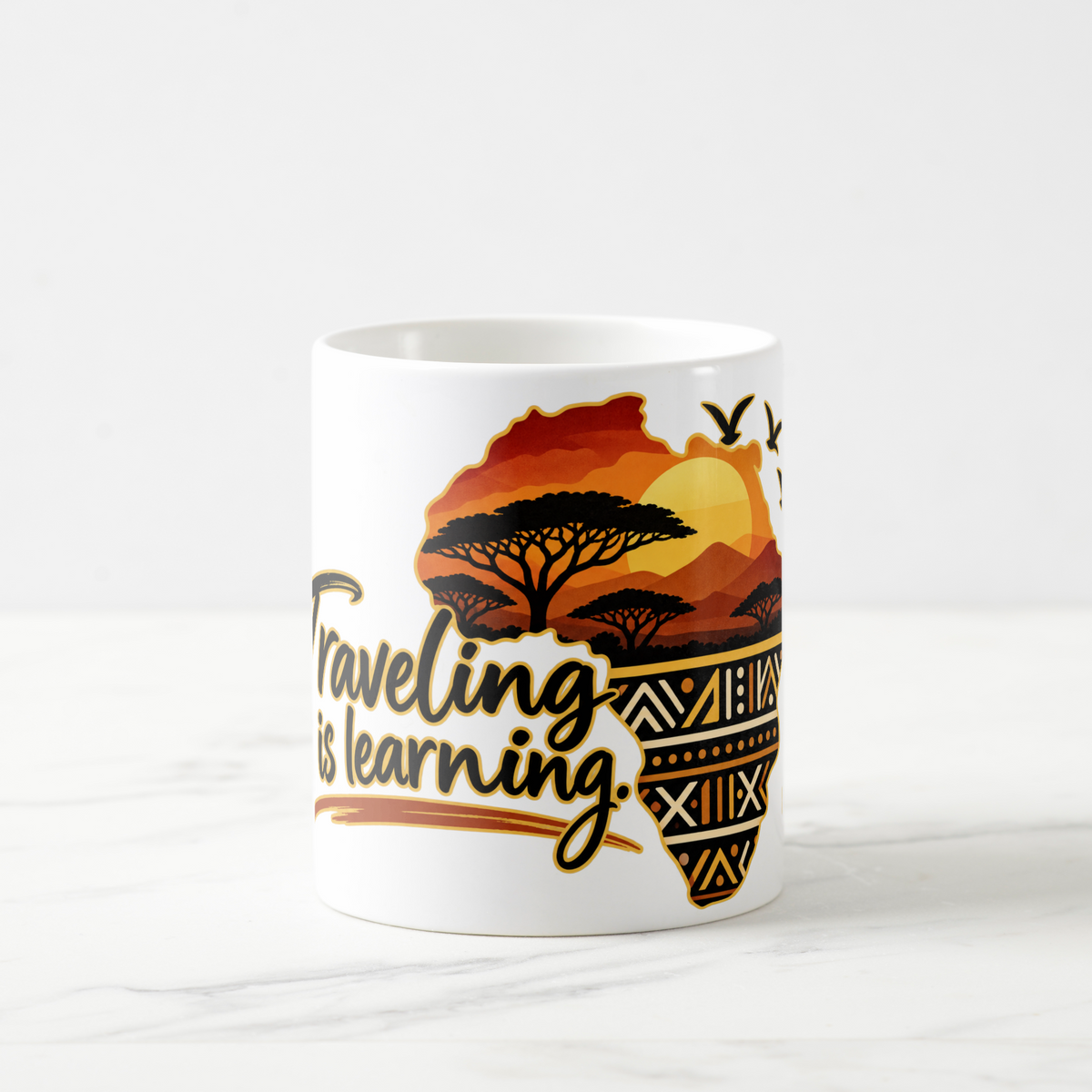 Traveling is Learning. Classic Coffee Mug
